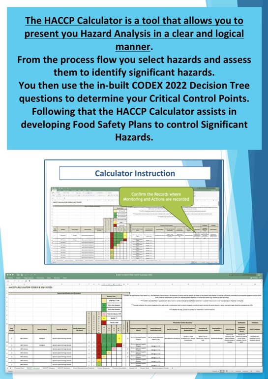 HACCP Calculator Tool